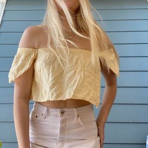 Yellow Crop Top